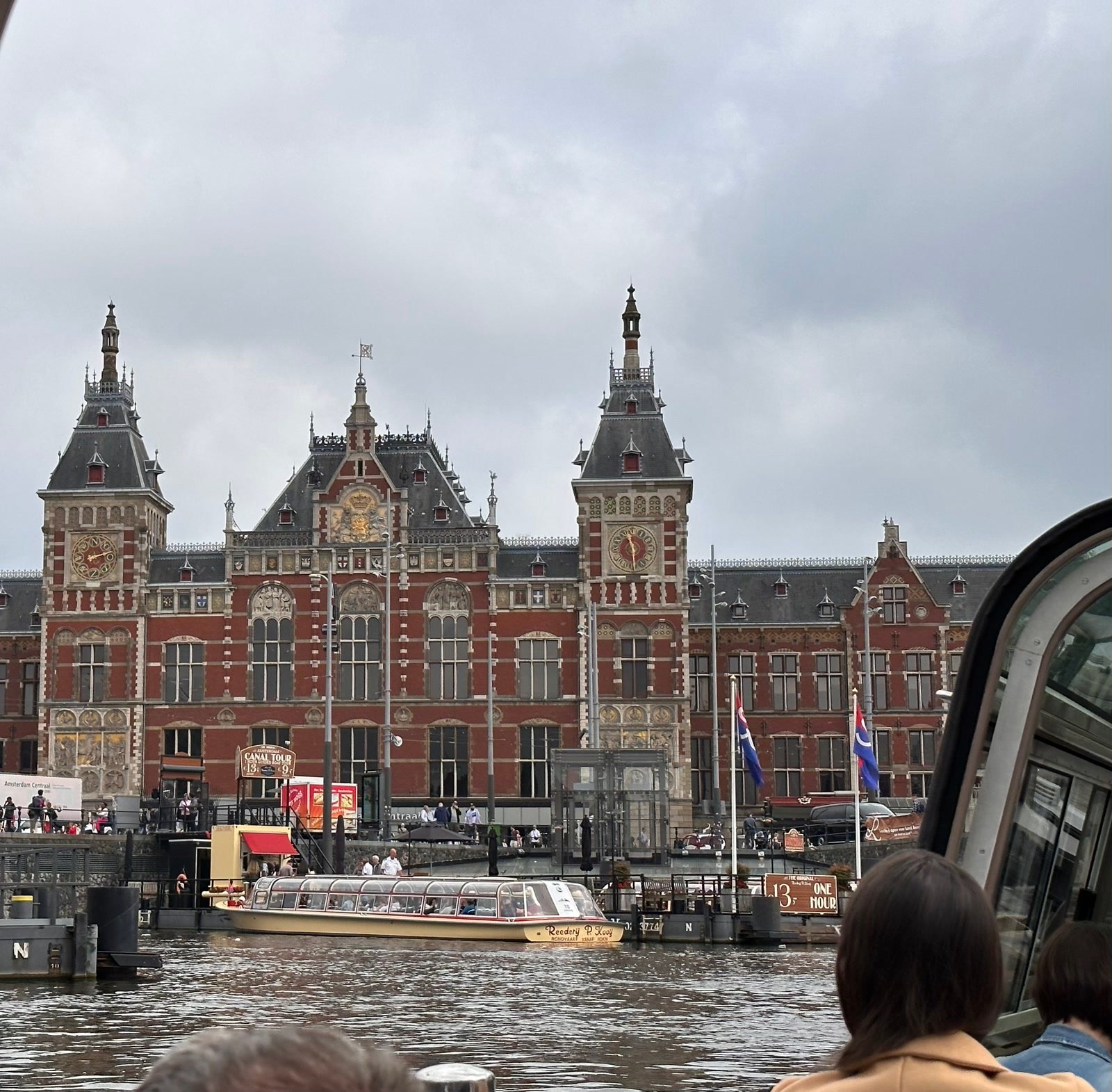 Amsterdam Centraal station from the water