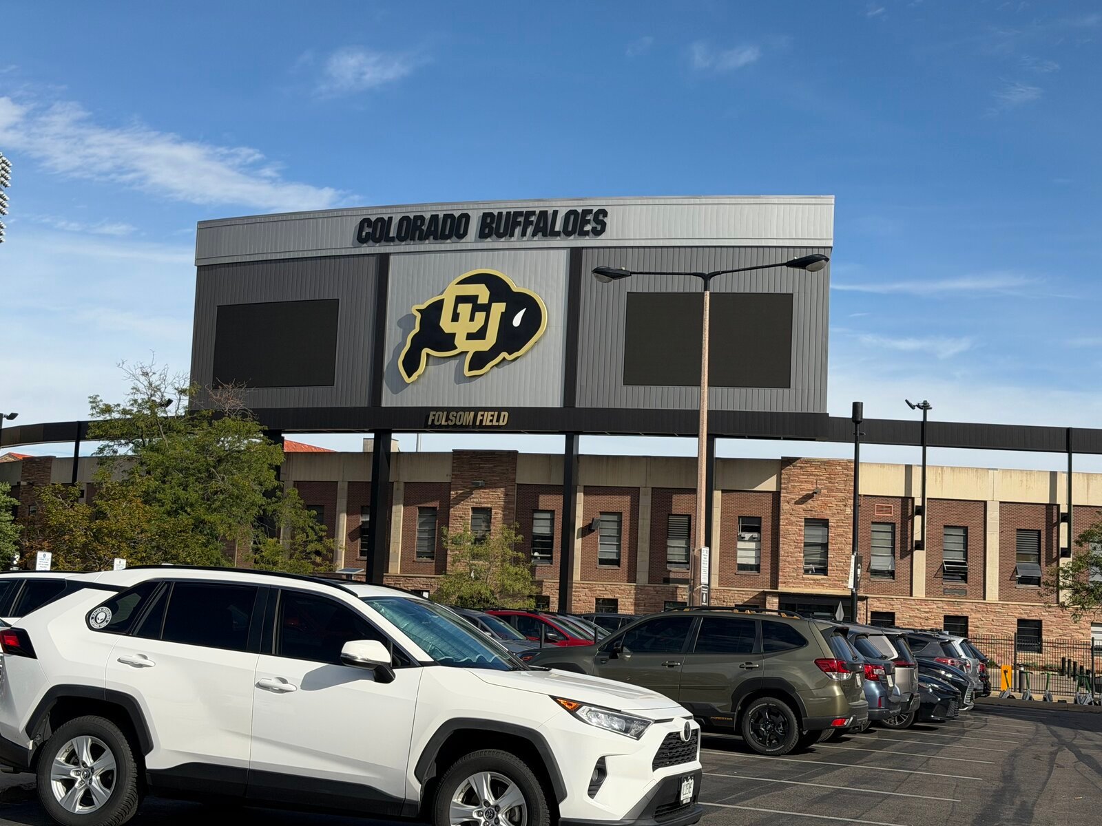 Colorado Buffaloes Folsom Field scoreboard in Boulder