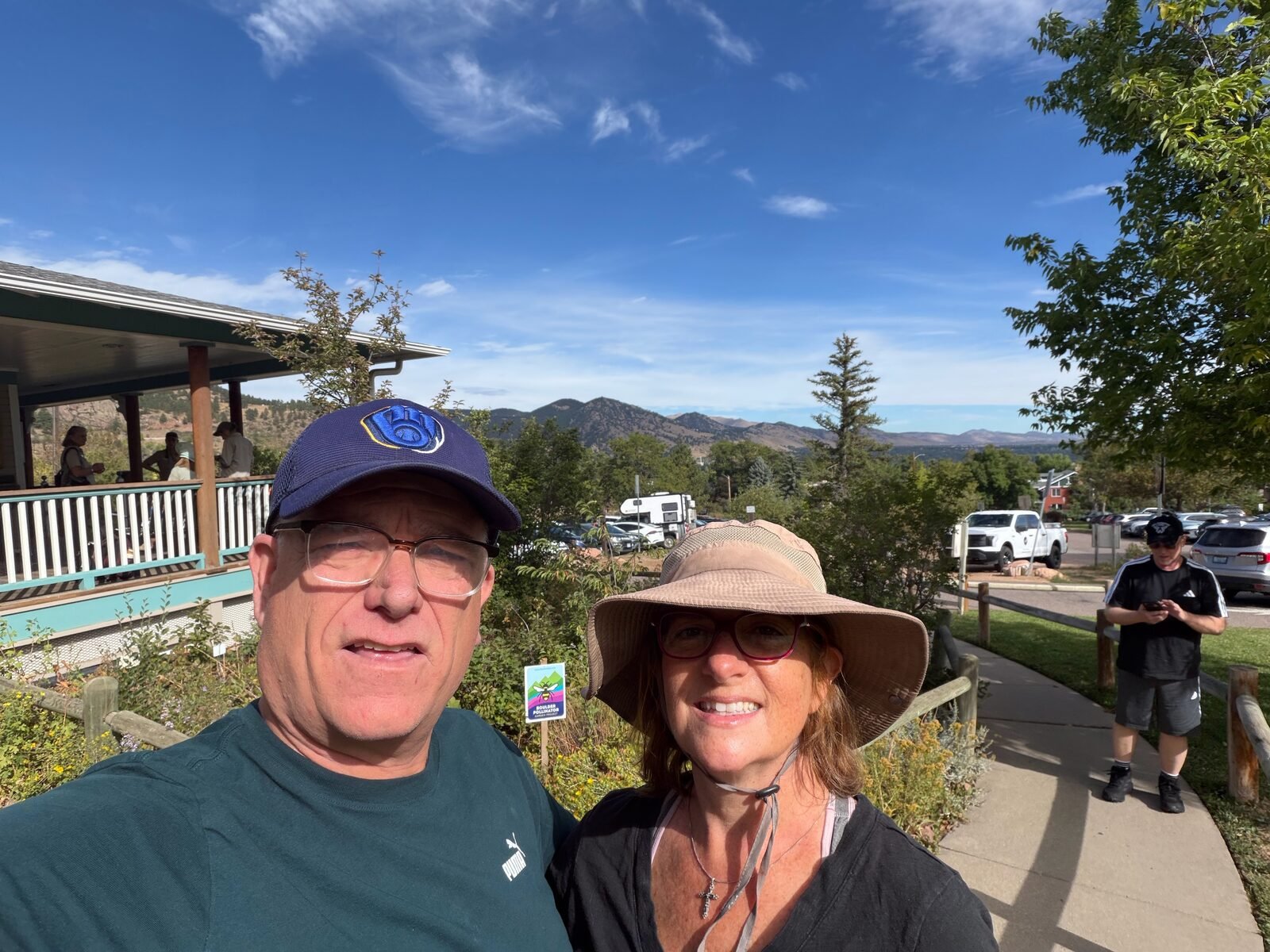 Pollinator Garden trailhead selfie in Boulder