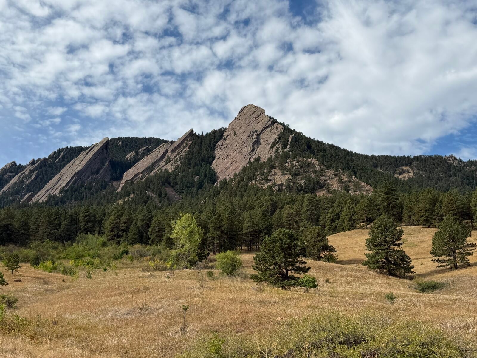 Classic Flatirons landscape near Boulder