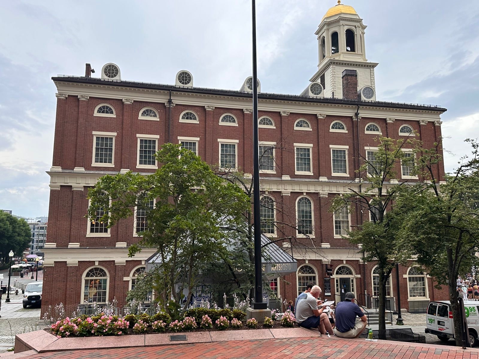 Faneuil Hall and plaza in Boston