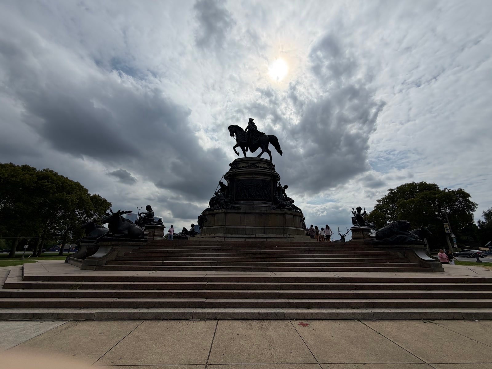 George Washington Monument at Eakins Oval in Philadelphia